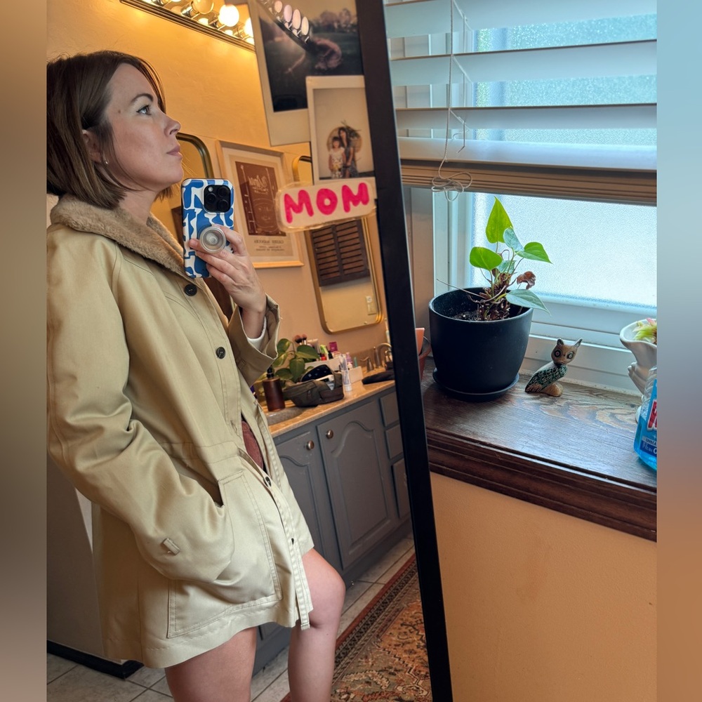 SMUG Vintage Faux-Fur Lined Coat